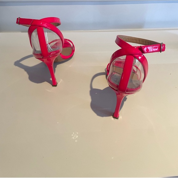 Neon pink Manolo Blahnik High Heel shoes size 35 1/2 - Picture 4 of 7